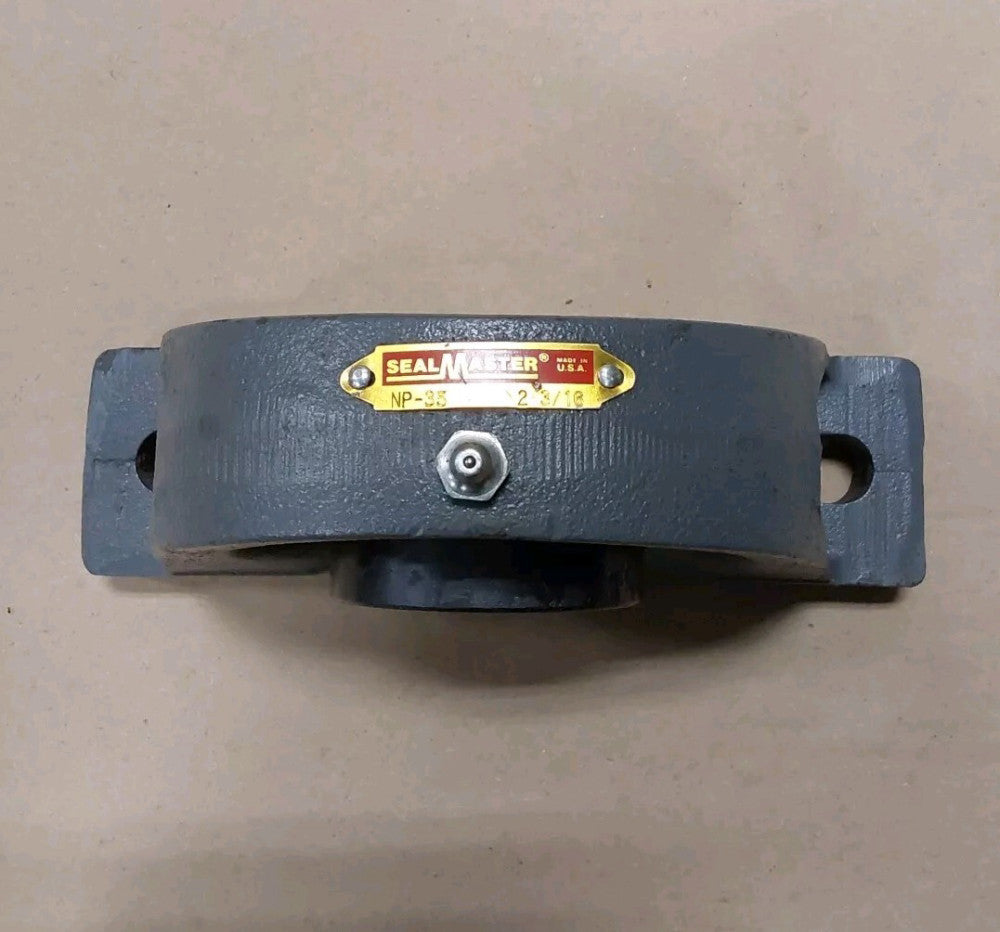 SEALMASTER NP-35 , NEW PILLOW BLOCK BEARING, BORE: 2-3/16"