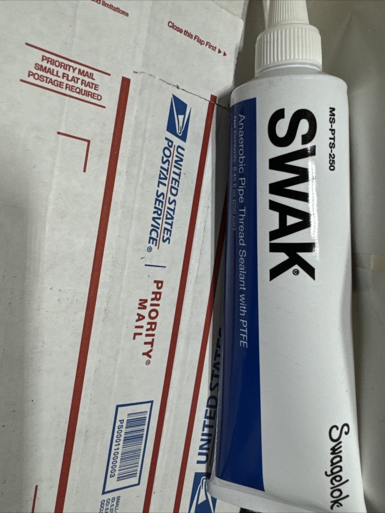 New Swagelok SWAK MS-PTS-250 Anaerobic Pipe thread sealant with PTFE 8.45 fl oz