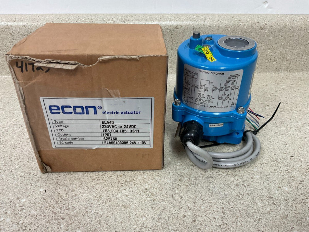 Econ Electric Actuator ELA40 ELA00400305-24V-110V NEW