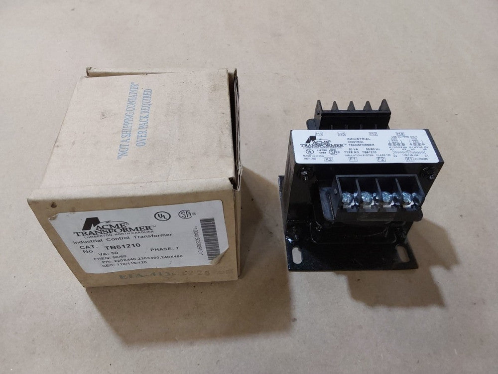 Acme Transformer TB81210 Industrial Control Transformer 50 VA Class 130