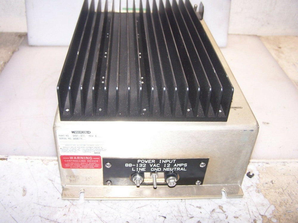 WOODWARD 5437-077 DC POWER SUPPLY 24 VDC OUTPUT 88-132 VAC INPUT 