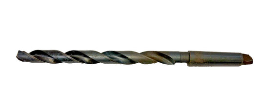 #3 MORSE TAPER SHANK DRILL BIT, SPIRAL 2 FLUTE, OAL 14-1/4"