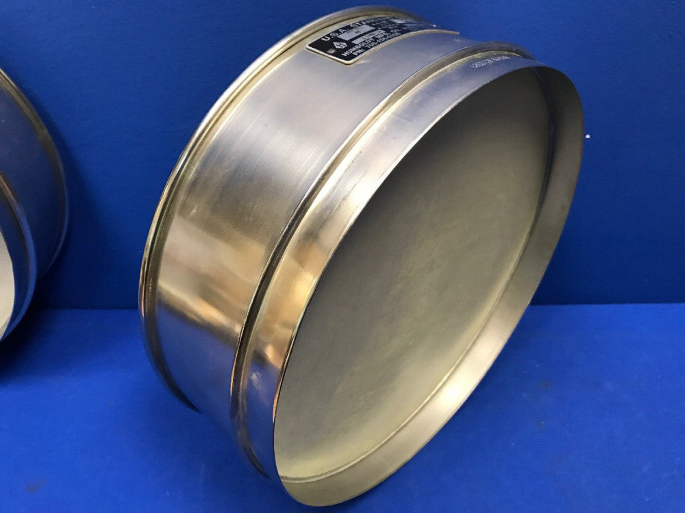 HUMBOLDT No. 60 USA Standard Testing Sieve, STAINLESS STEEL 12"Dia x 3-1/4"Deep