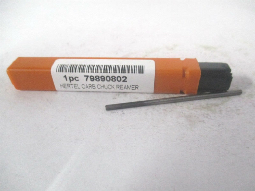 (500-003045) #45 1/2" x 2" OAL 4-Flute Solid Carbide RH Chucking Reamer 