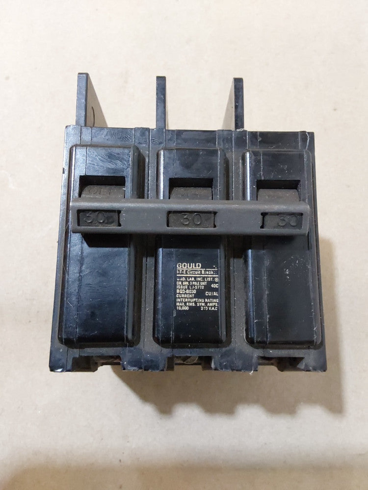 ITE Gould BQ-B030 Circuit Breaker 3-Pole, 30A, 240V, BQ3-B030