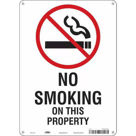 Condor 474H28 Safety Sign, 14 In H, 10" W, Polyethylene, Vertical Rectangle,