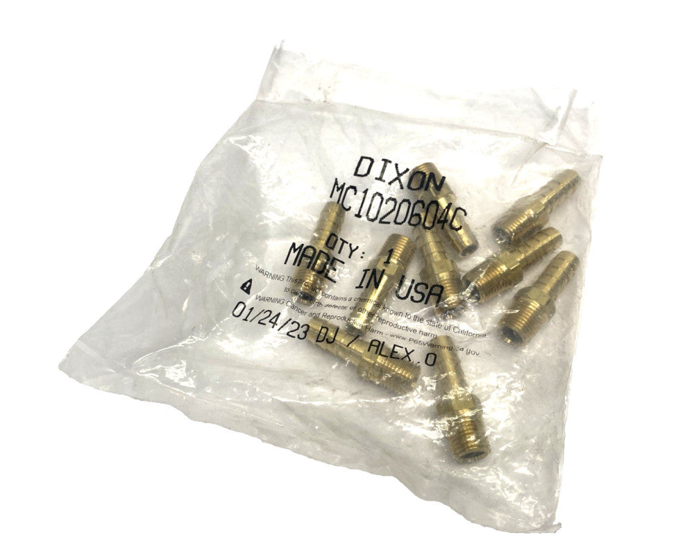 Dixon MC1020604C Fitting Male 1/4" NPTF x 3/8" Hose I.D. Barb LOT OF 9