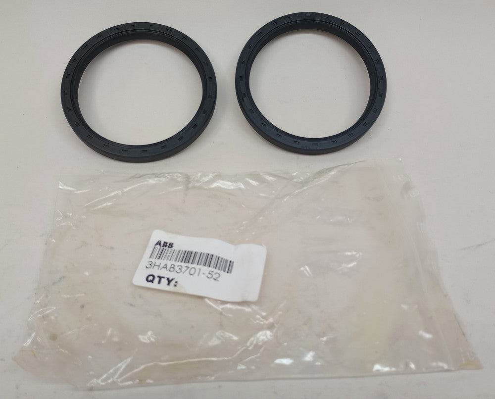ABB 3HAB3701-52 Radial Seal With Dust Lip 75mm ID X 90mm OD X 8mm W (Pack of 2)
