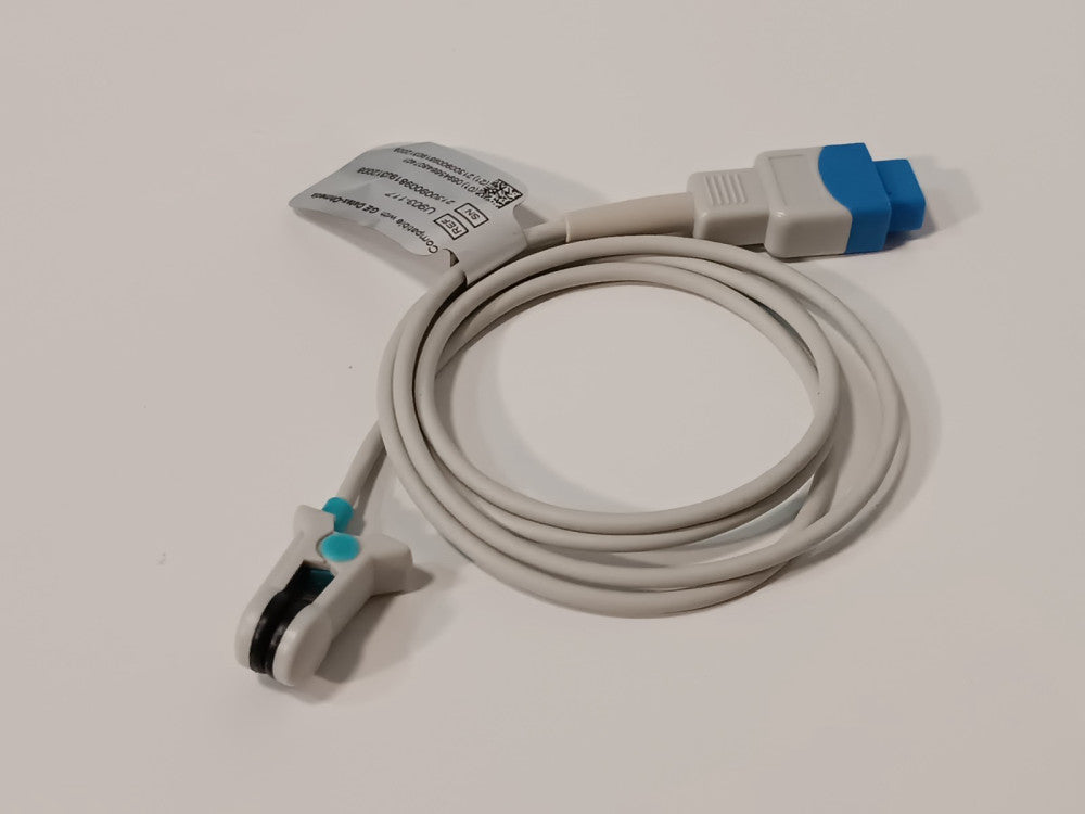 GE Datex-Ohmeda Compatible U903-117 Reusable SpO2 Patient Sensor with Ear Clip