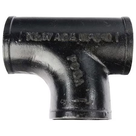 Zoro Select 220816 Female Tee Sanitary Tee, 3" Pipe, Female Socket, Cast Iron,