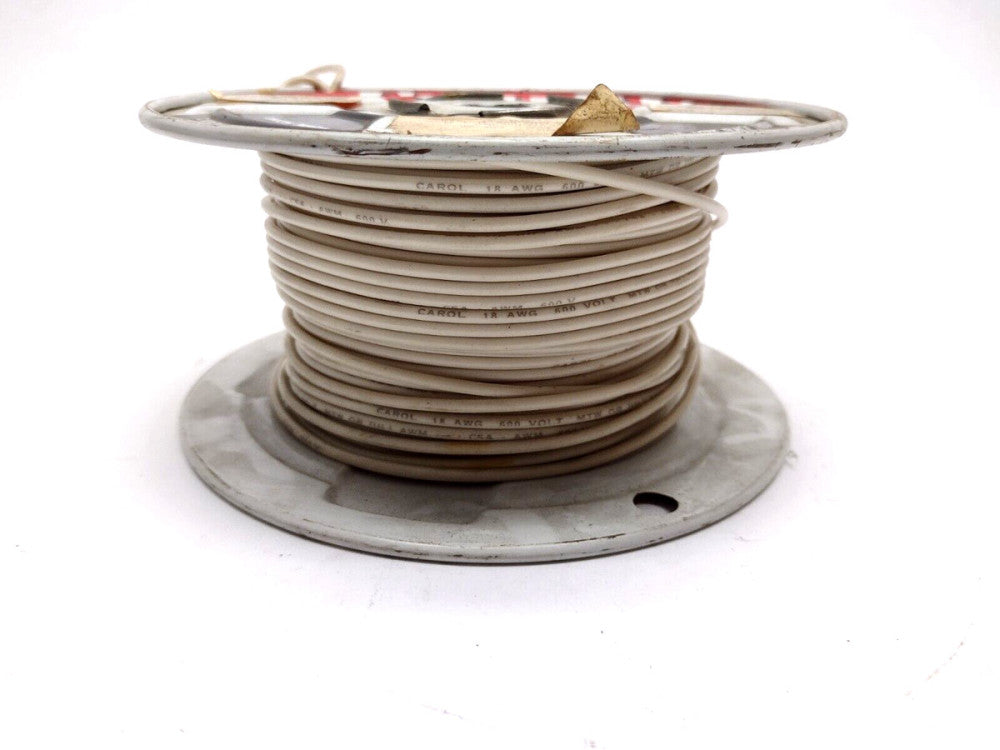 Carol Cable 76052 18 AWG 16 STR MTW 600V White, 2.5 lb Spool