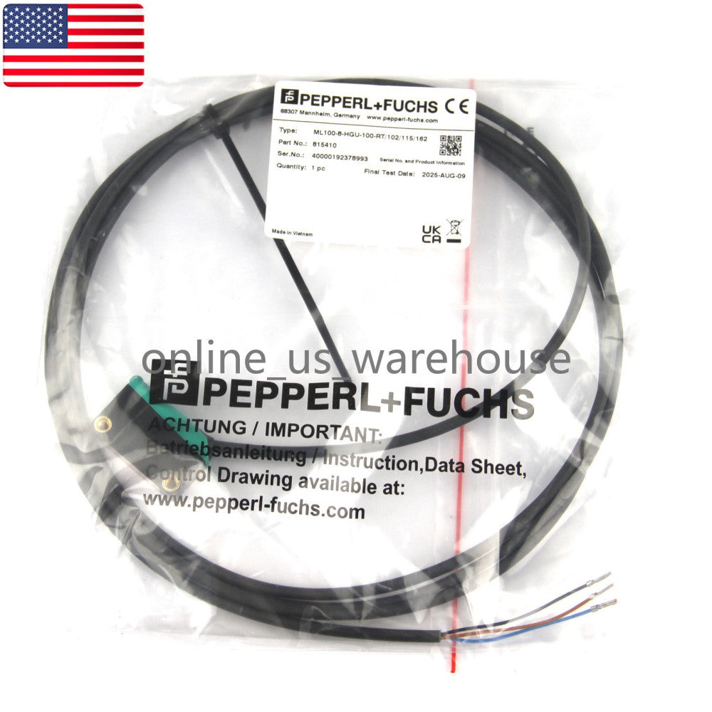 One Brand New Pepperl+Fuchs switch sensor ML100-8-HGU-100-RT/102/115/162 - U