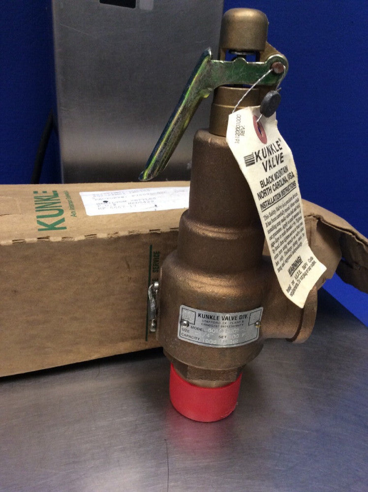 KUNKLE VALVE 6010FFM01-LM0100 SAFETY RELIEF VALVE 1-1/4 X 1-1/4 100PSIG 1906P/Hr