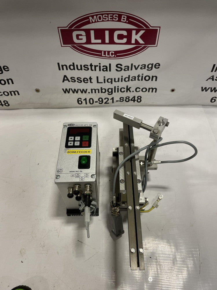 Vibratory Feeder / Conveyor w/ REOVIB MFS 268-6A-IP54 Frequency Converter VFD -
