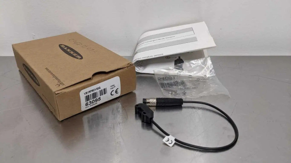 Banner VS1RP5CV20Q Mini Self-Contained Convergent-Mode Sensor 150mm 6" 63095