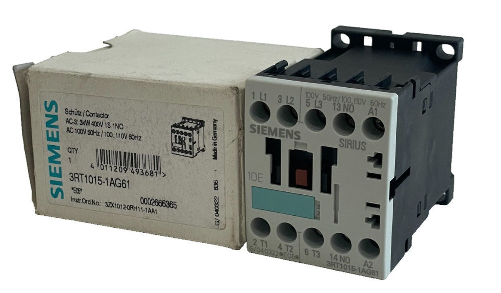 NEW SIEMENS 3RT1015-1AG61 CONTACTOR 3RT10151AG61