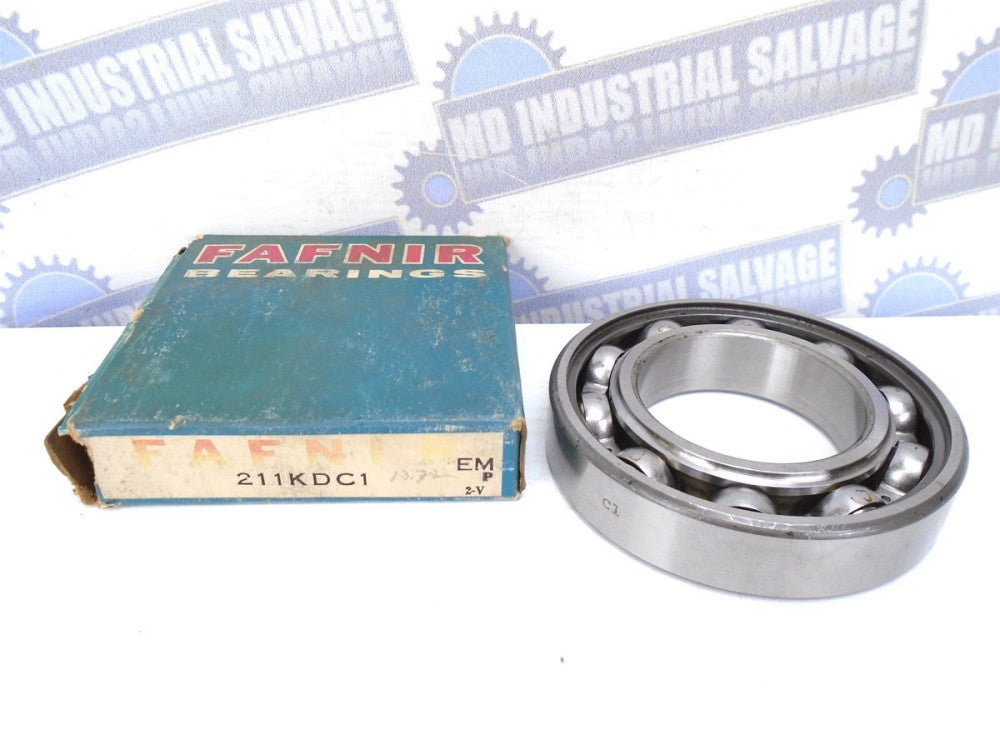 FAFNIR - 211KD - Single Row C1 DEEP GROOVE RADIAL BEARING - 55mm x 100mm x 21mm