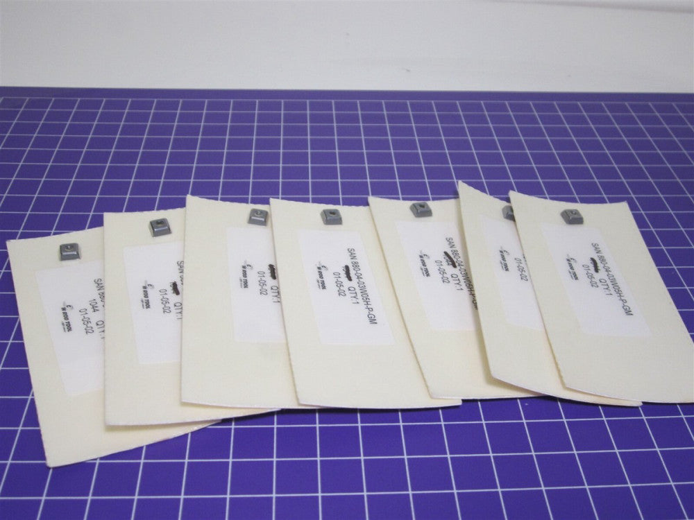 Sandvik 880-04 03 W05H-P-GM 4044 Carbide Indexable Drill Inserts Lot Of 7