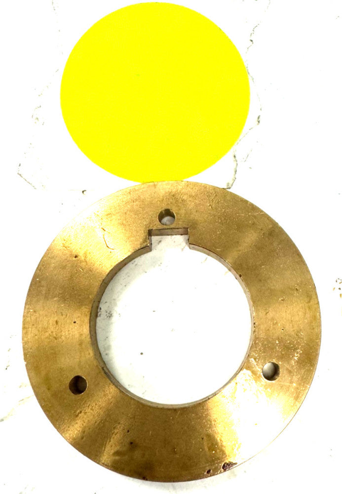 BRASS FLANGE ID: 1.63" OD: 2.74" THICKNESS: 0.25"