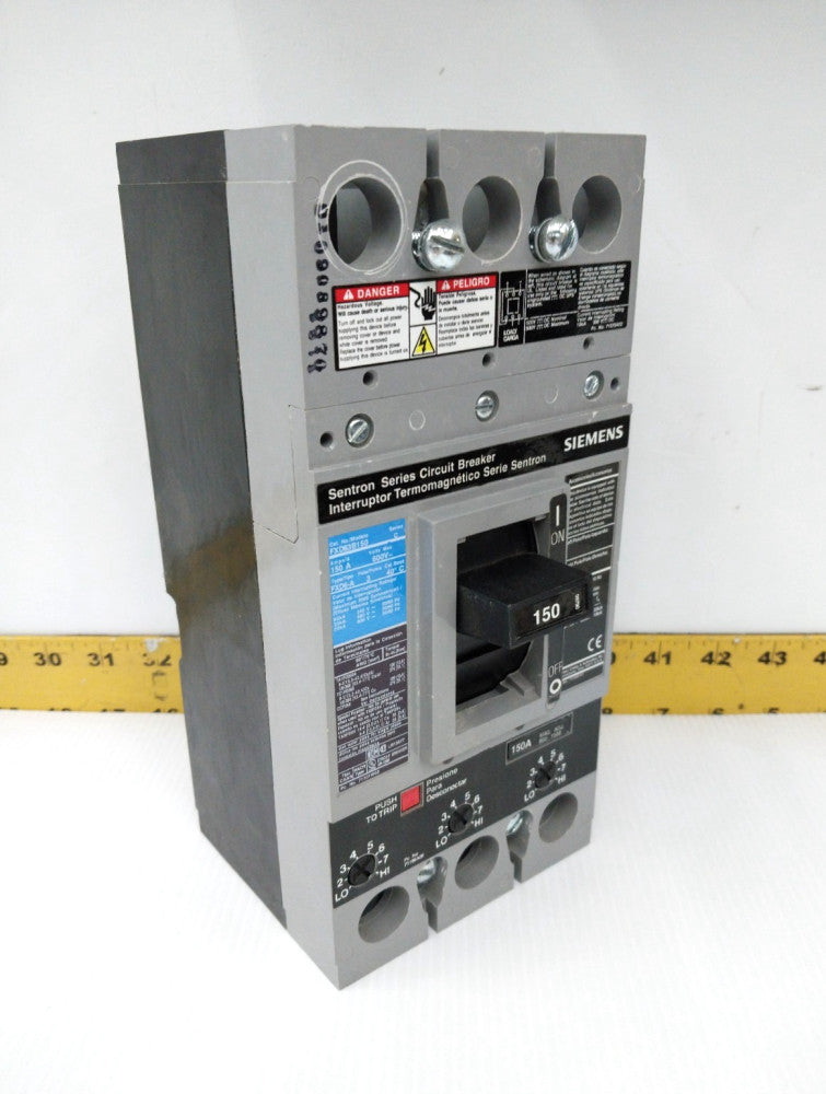 Siemens 150 Amp Circuit Breaker 600 VAC 3 Pole  FXD63B150