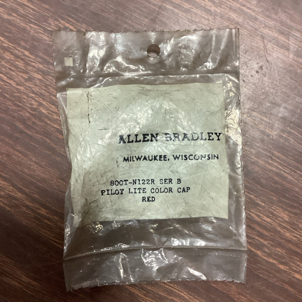 ALLEN BRADLEY 800T-N122R SER.B PILOT LIGHT CAP RED