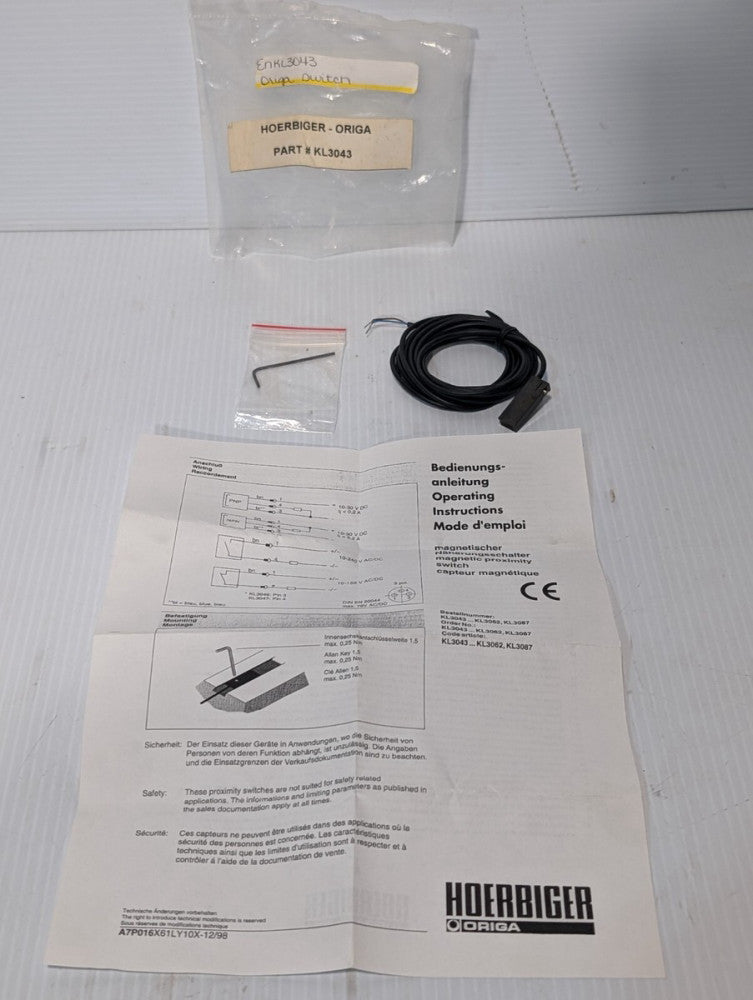 Hoerbiger Origa KL3043 Proximity Reed Sensor Switch+Returns