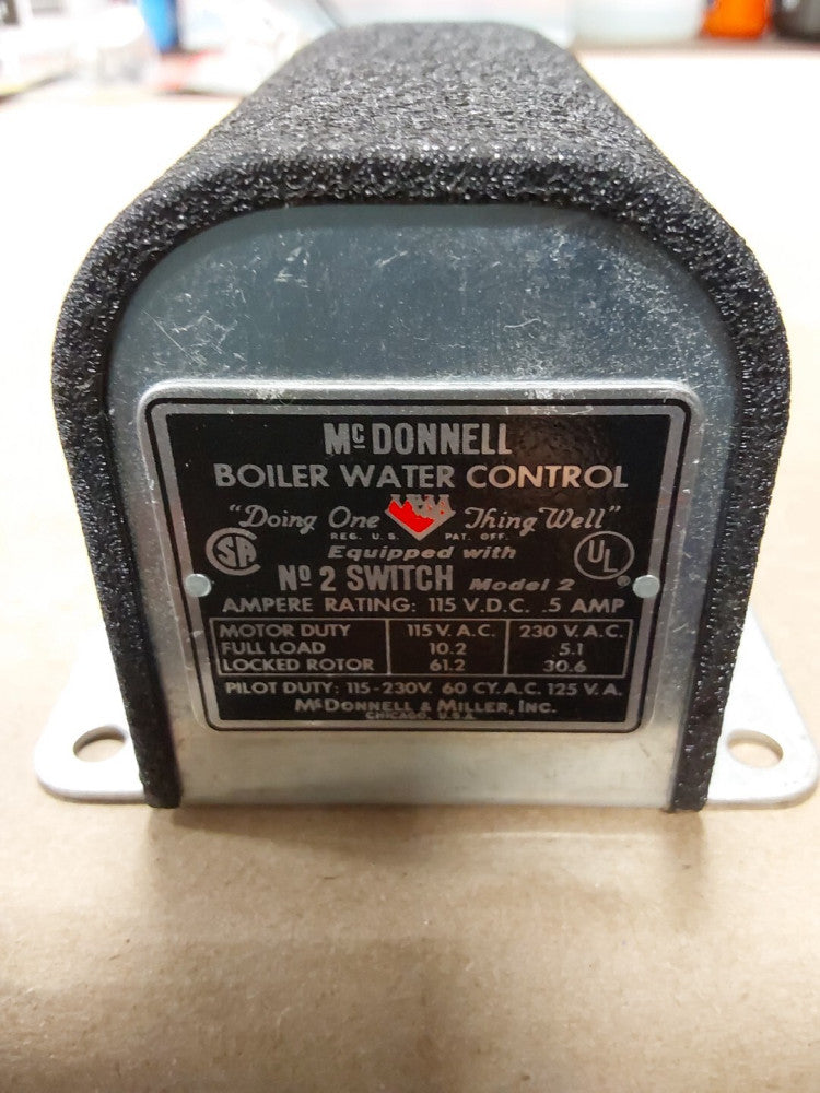 MCDONNELL MODEL 2 BOILER WATER CONTROL 115-230V (WL10-1) With Instructions 