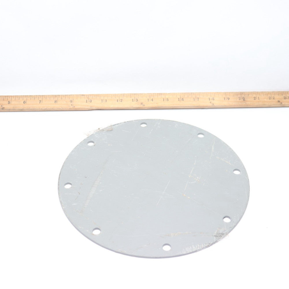 Blind Flange CPVC Duct Light Gray 10-9/16" X 1/8" Hole To Hole 3-3/4"