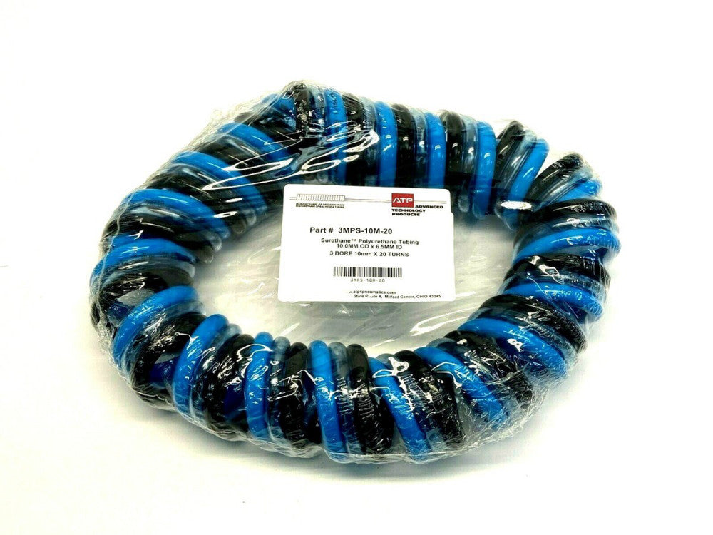 ATP 3MPS-10M-20 Surethane Poly Spiral Tubing 10mm OD x 6.5mm ID 600mm OAL