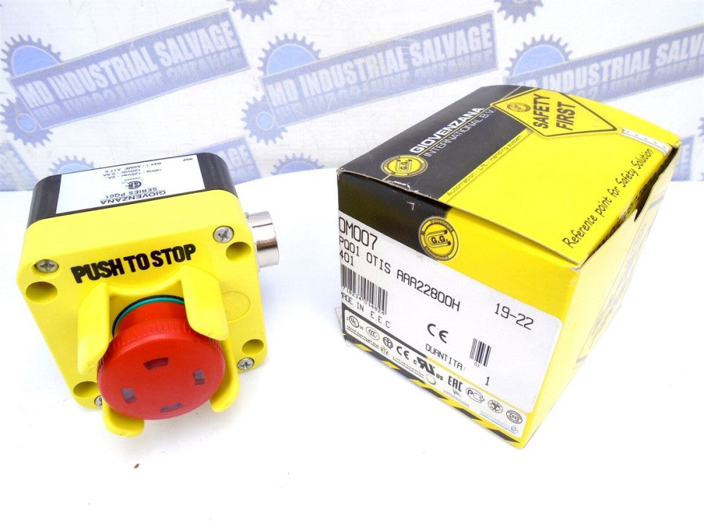 GIOVENZANA OM007 PQ01P4N OTIS AAA22800H 401 - PUSH / PULL SWITCH - (NEW in BOX)
