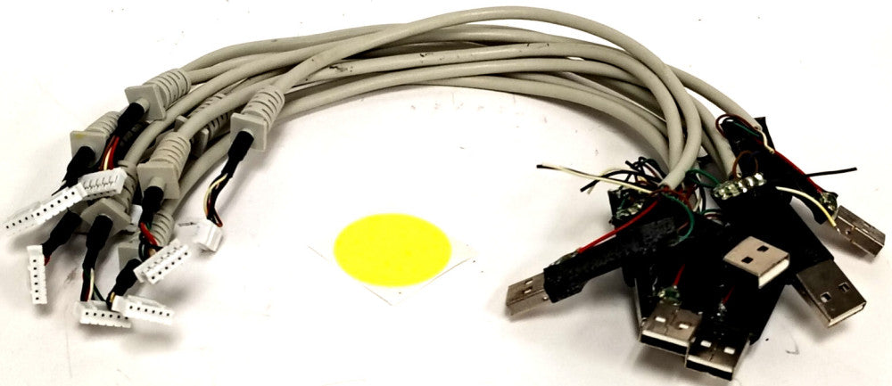 UNBRANDED 5-PIN ELECTRICAL CONNECTOR W/USB END 15" LONG **LOT OF 9**