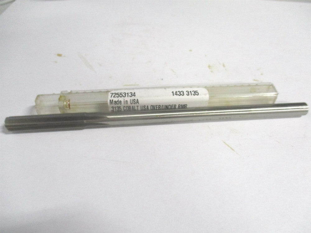 (1433-0.3135) 0.3135 x 1-1/2" x 6" OAL Straight Shank Cobalt 6Fl Chucking Reamer