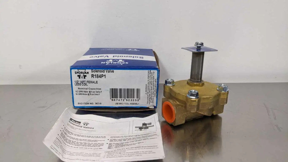 Sporlan R184P1 Solenoid Valve Less Coil 1/4" NPT Female use MKC-1 Coil
