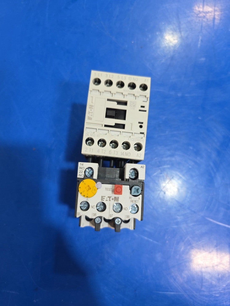 EATON DIL M12-10 XTCE012B10 CONTACTOR (Coil 110/120v)  &  Overload XTOB006BC1