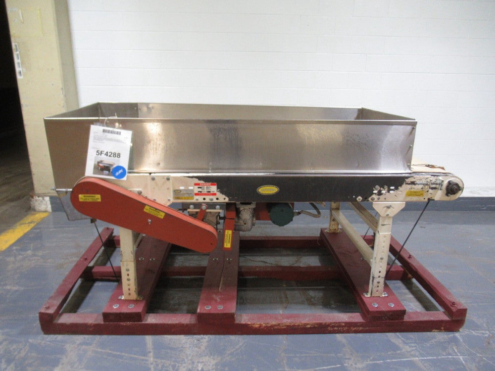 Hytrol, Model TL, 84" long x 34" wide, neoprene belt conveyor