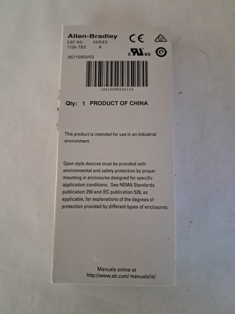 Allen Bradley 1734-TBS POINT I/O Module Terminal Base 1734 TBS US Ship