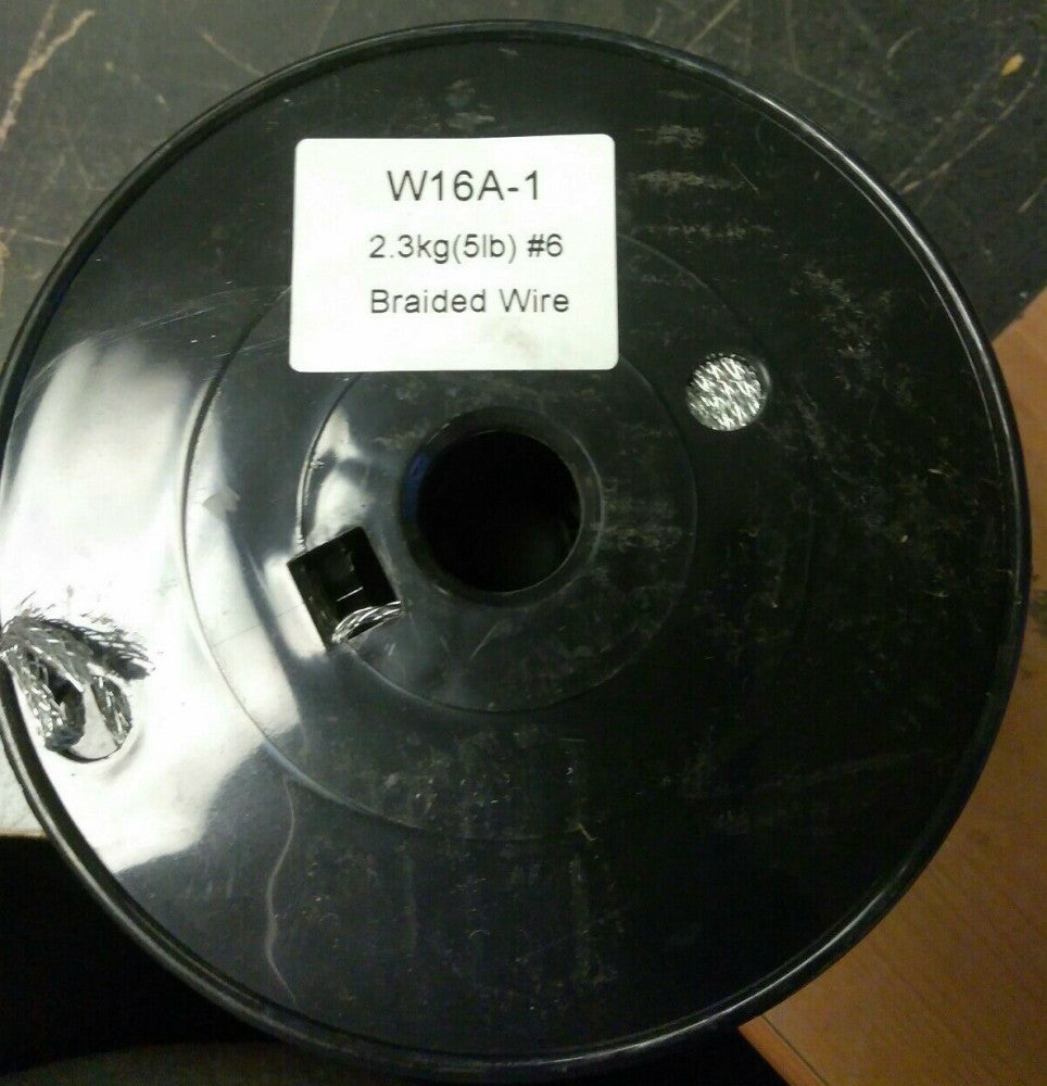 (1 SPOOL)W16A-1 #6 Braided Steel Wire 625'