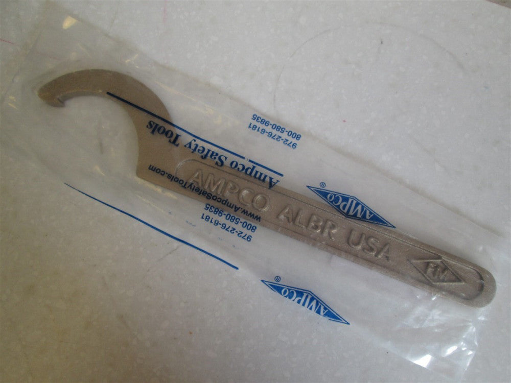 Ampco (7418) 2-11/16 - 3 Nonsparking Aluminum Bronze Nickel Fixed Spanner Wrench