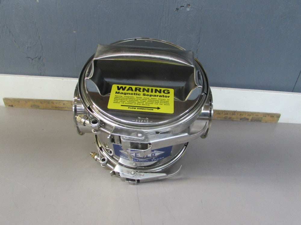 CESCO MagTrap 135, IN-LINE SANITARY MAGNETIC SEPARATOR, 4" TRI-CLAMP, 8", N/NIB!
