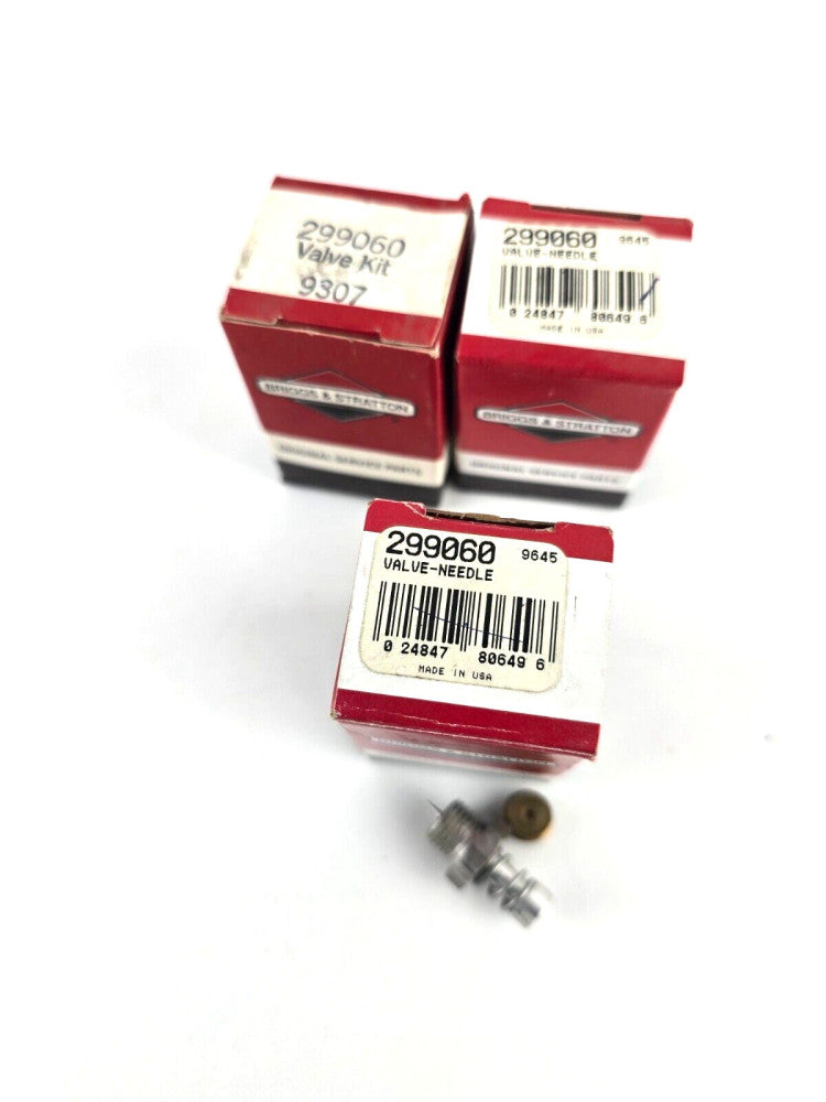 3pcs NOS Briggs & Stratton 299060 Needle Valve Pulsa Jet Carburetor 3-5HP