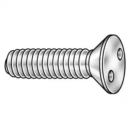 Tamper-Pruf Screws 121905 #10-24 X 1-1/2 In Spanner Flat Tamper Resistant