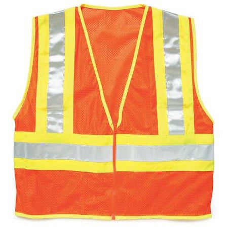 Kishigo 1055-L Large Class 2 High Visibility Vest, Orange