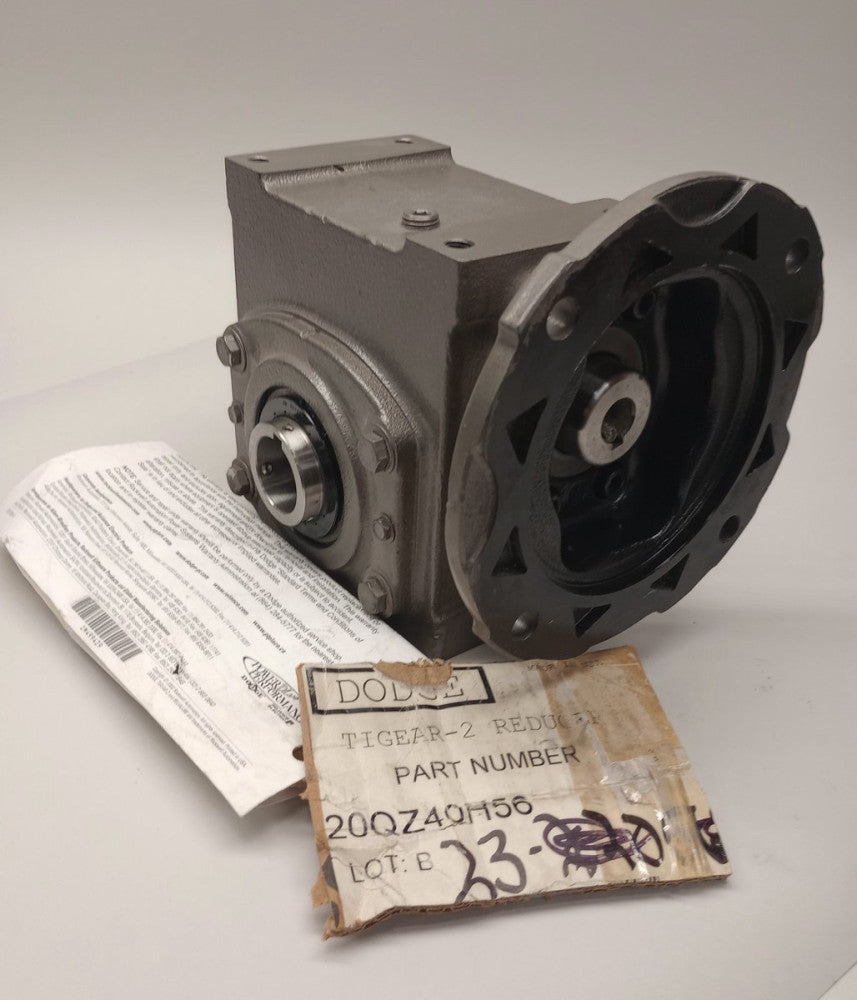 Dodge 20QZ40H56 Used Gear Box Tigear 0.76hp 801Lb-In Ratio 40:1