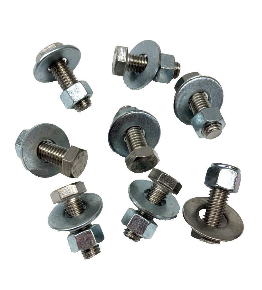 ABP HEX HEAD BOLTS 5/8"-13 X 1-1/2" THREAD  STEEL ( LOT OF 8 )