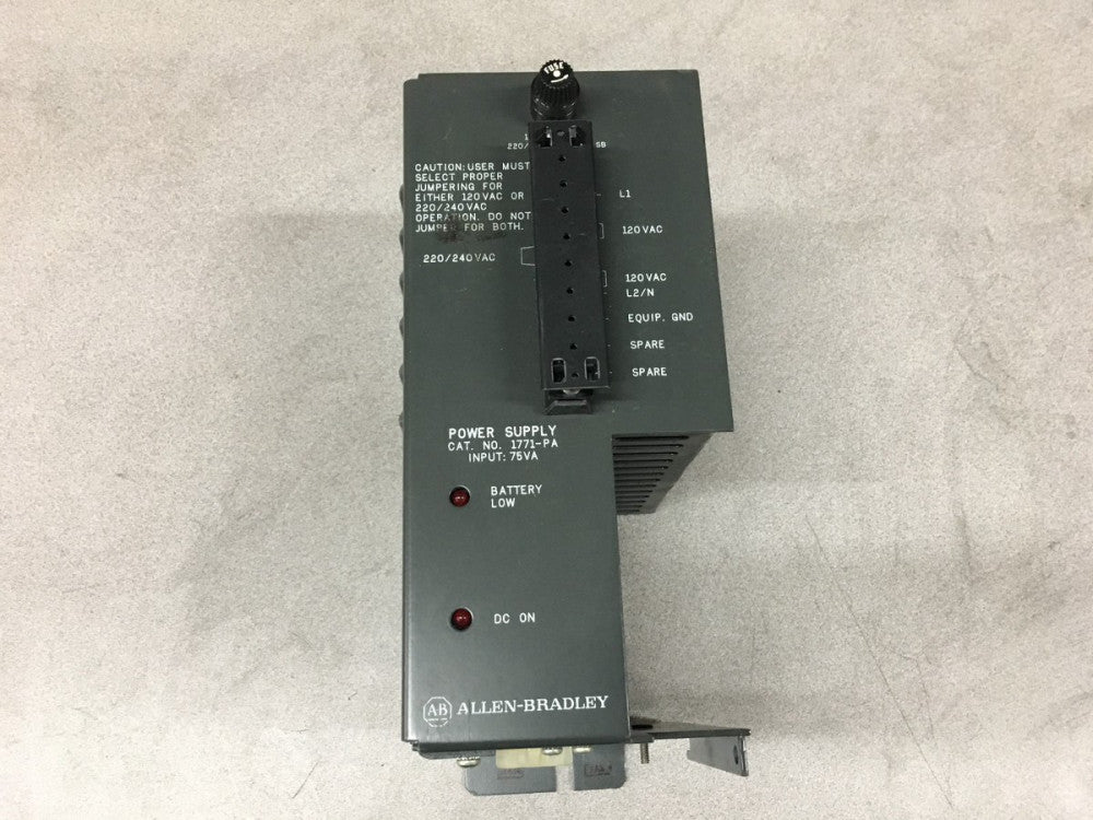 NEW NO BOX ALLEN-BRADLEY PLC-5 POWER SUPPLY 1771-PA SERIES B