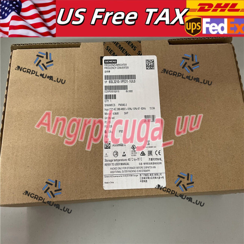 New Siemens 6SL3210-1PE21-1UL0  6SL32101PE211UL0  SINAMICS PM240-2 Unfiltered