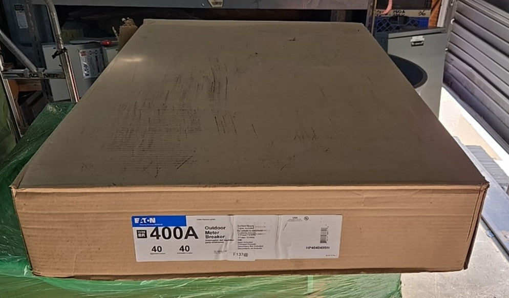 NEW Eaton HP404040SH 400 Amp 40-Space 40-Circuit BR Type Meter Socket