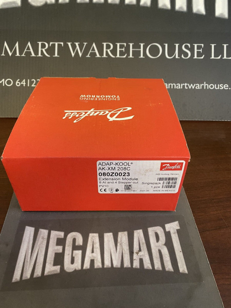 BRAND NEW DANFOSS  080Z0023, AK-XM 208C, Contr. 8AI & 4 Stepper out AK-XM 208C,