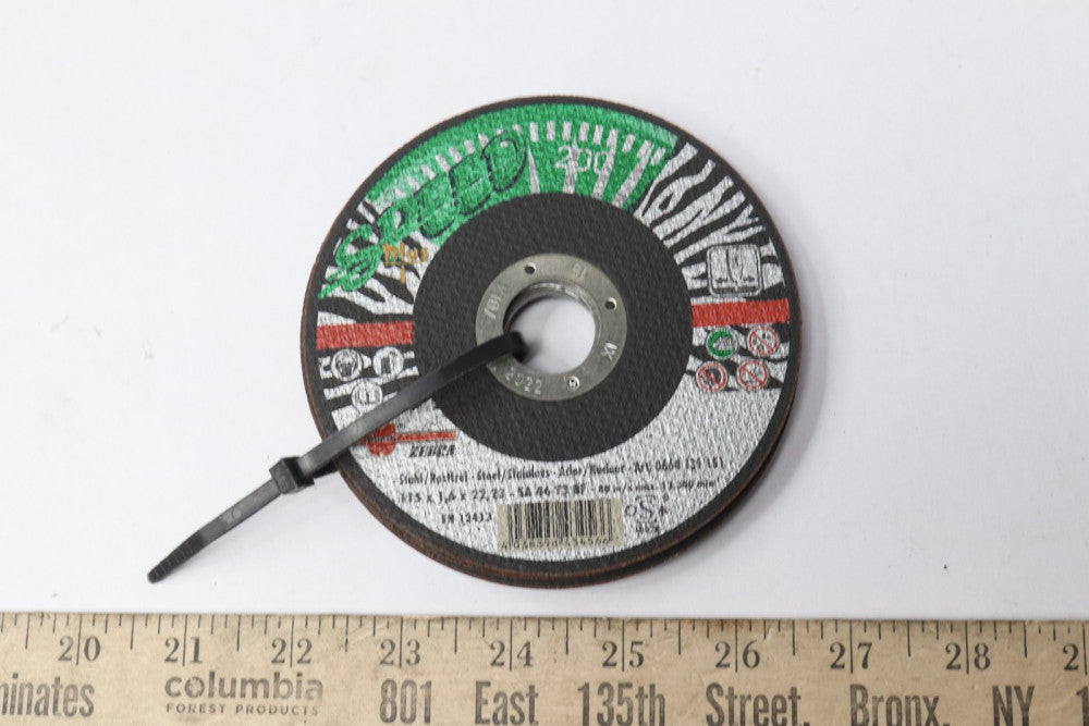 (5-Pk) WurthSpeed Cutting Wheels for Stainless Steel 4-1/2" x 1/16" 7/8" Hole