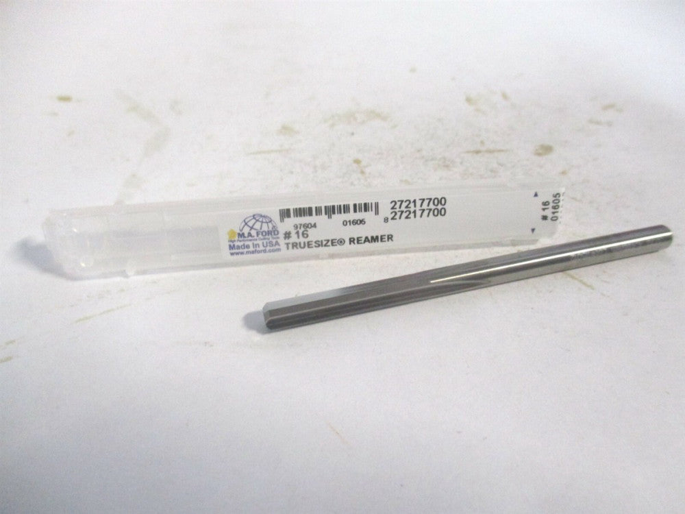 (27217700) #16 7/8 x 2-3/4" Straight Shank Solid Carbide 4-Flute Chucking Reamer